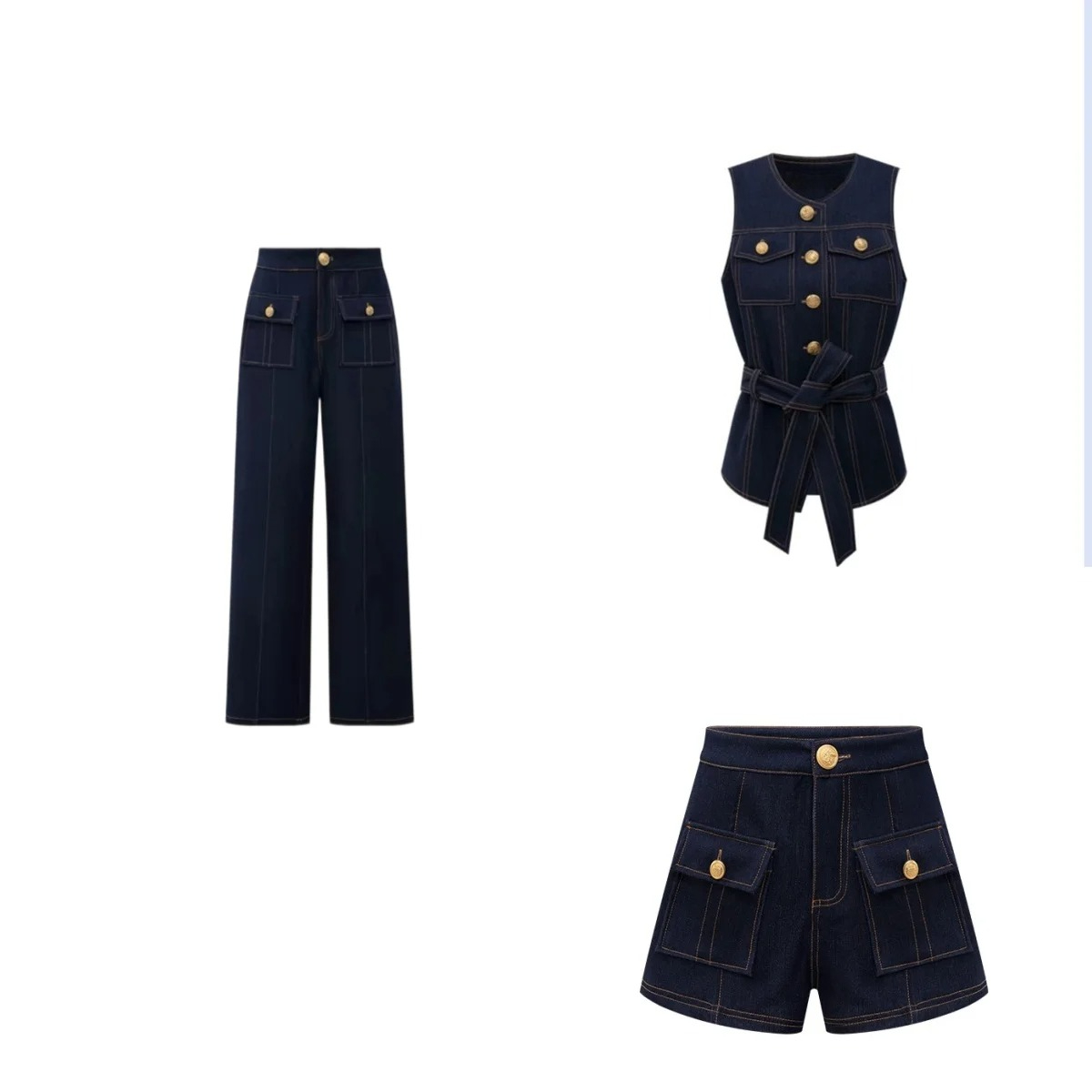 Y2K 2026 new button retro jean - Women Fashion Jeans Top recension och pris