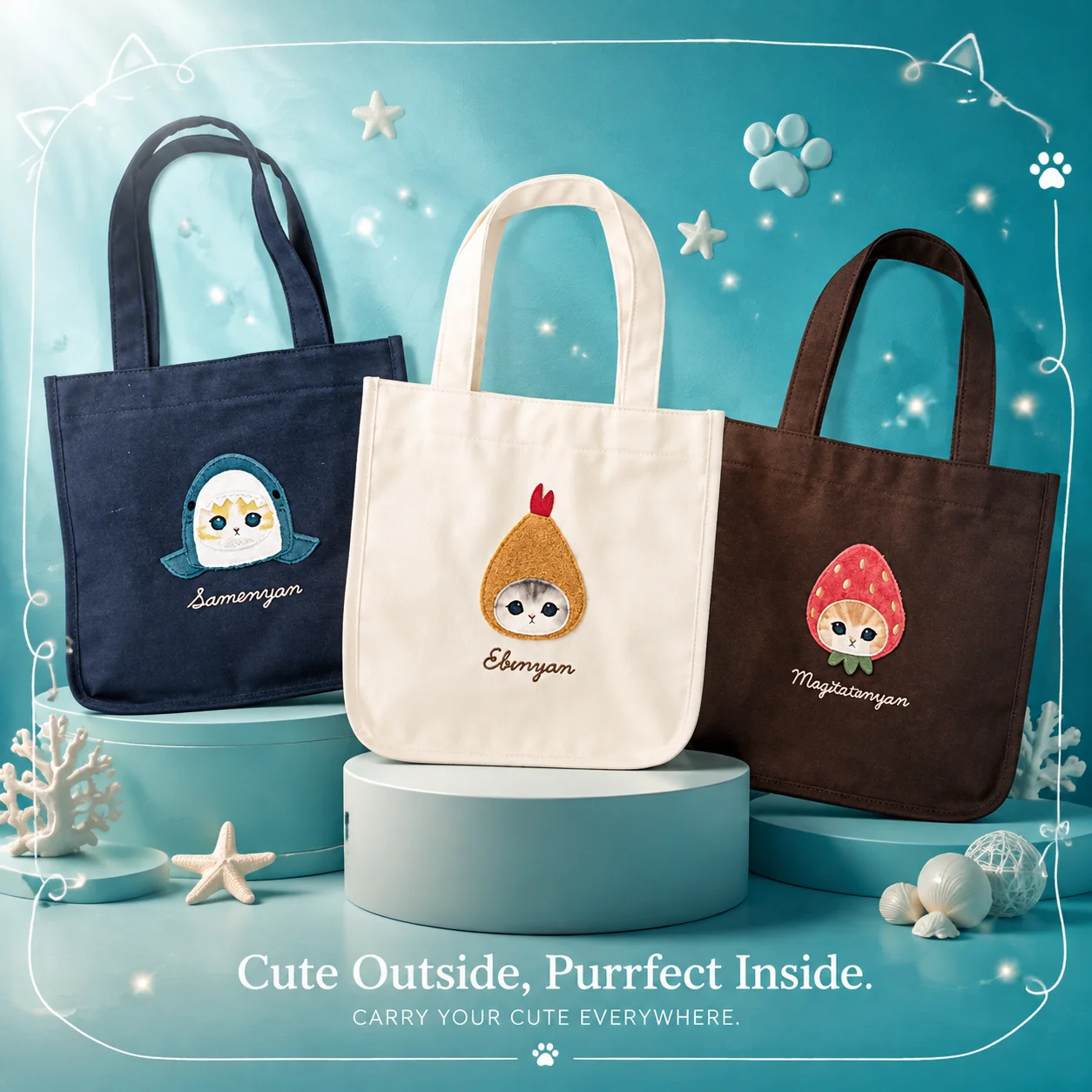 Japanese Mofusand Same Style N - Canvas Tote Bag recension och pris