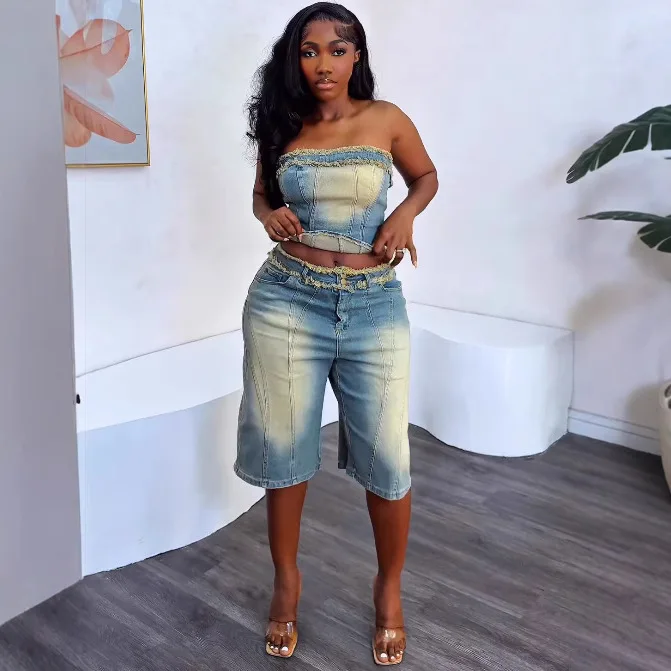 European and American Women's  - Women Fashion Jeans Top recension och pris