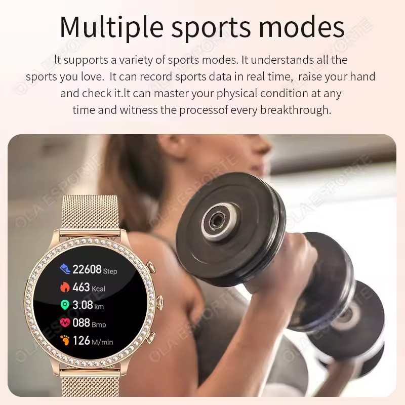 Elegant Ladies' Smartwatch Blu - Women Fashion Online recension och pris