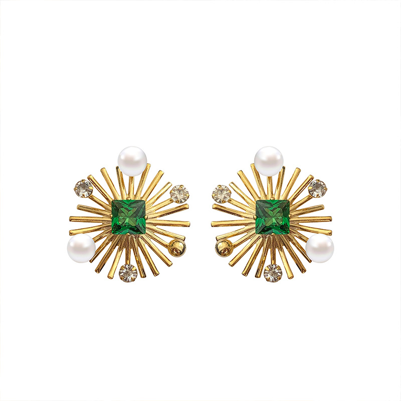 Sunflower Crystal Stud Earring - Women Fashion Nz recension och pris